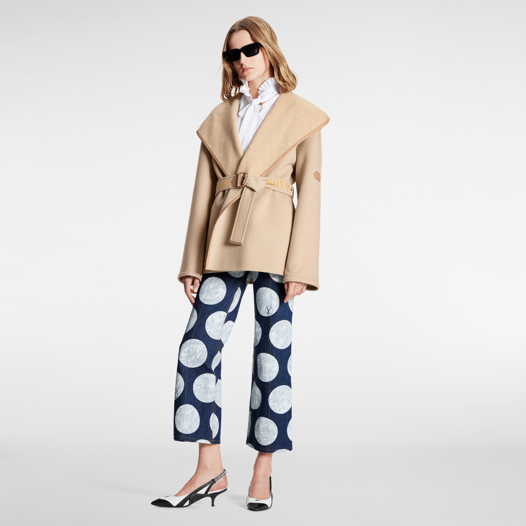 Louis Vuitton Signature Double Face Short Wrap Coat